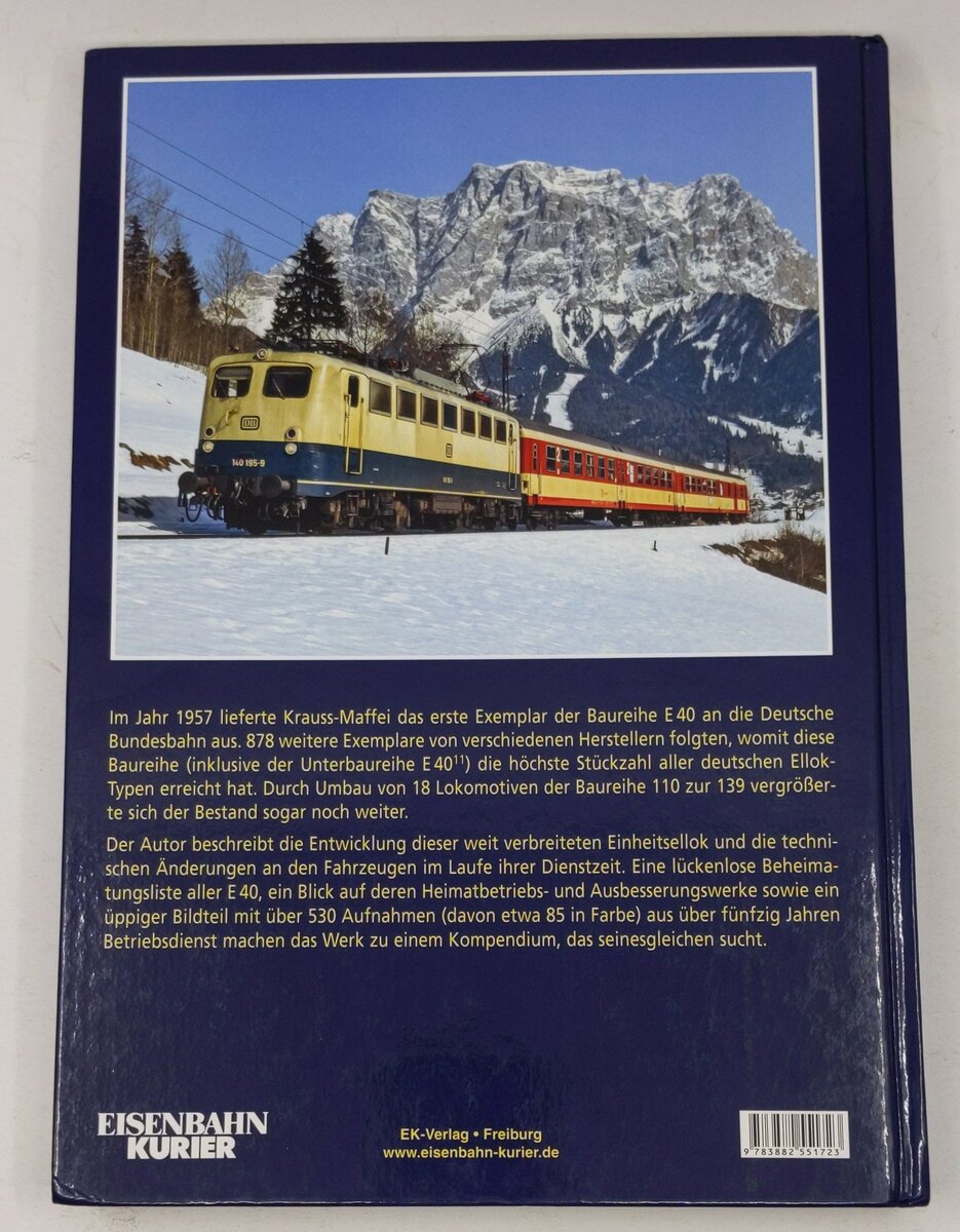 Die Baureihe E 40 Hardcover Book By Roland Hertwig EX