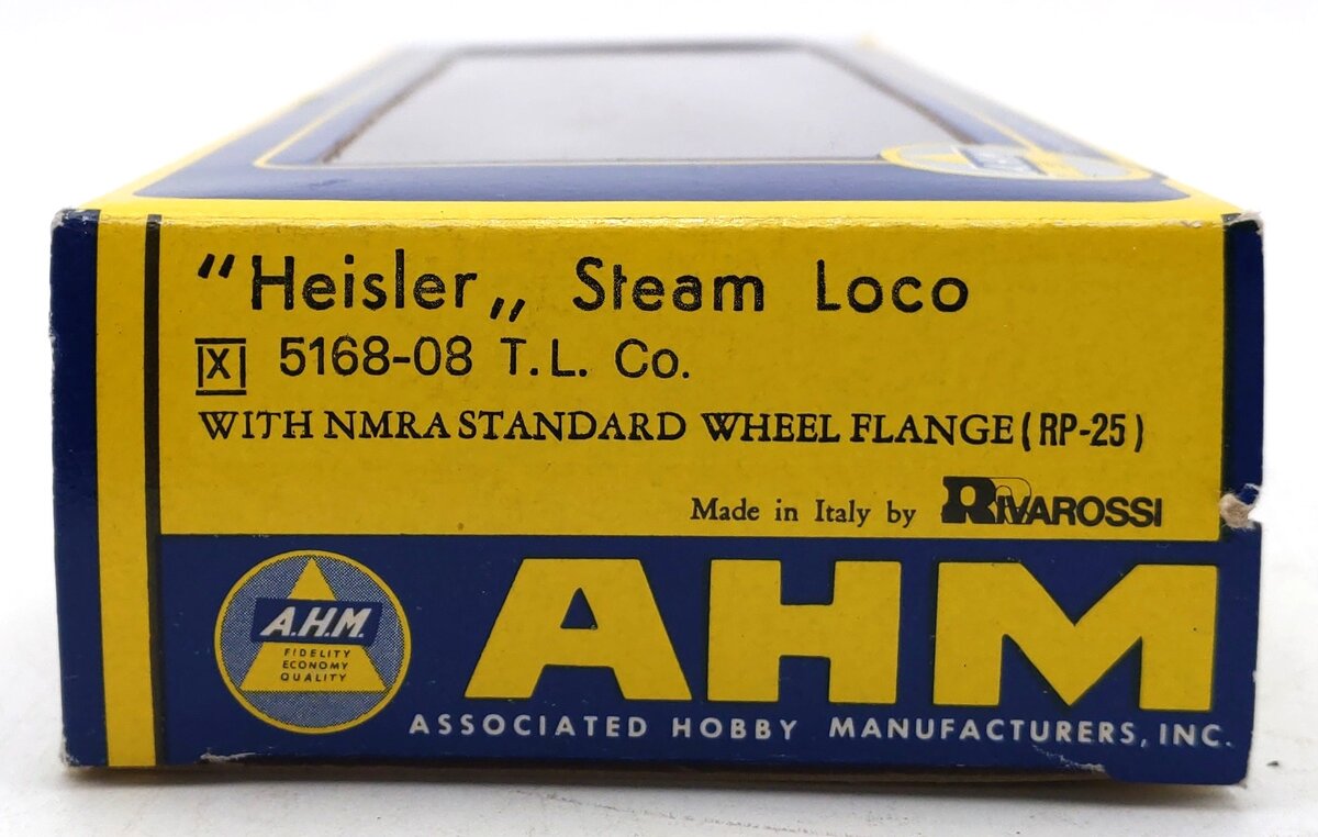 AHM 5168-08 HO Scale Tioga Lumber "Heisler" Steam Locomotive #1 LN/Box