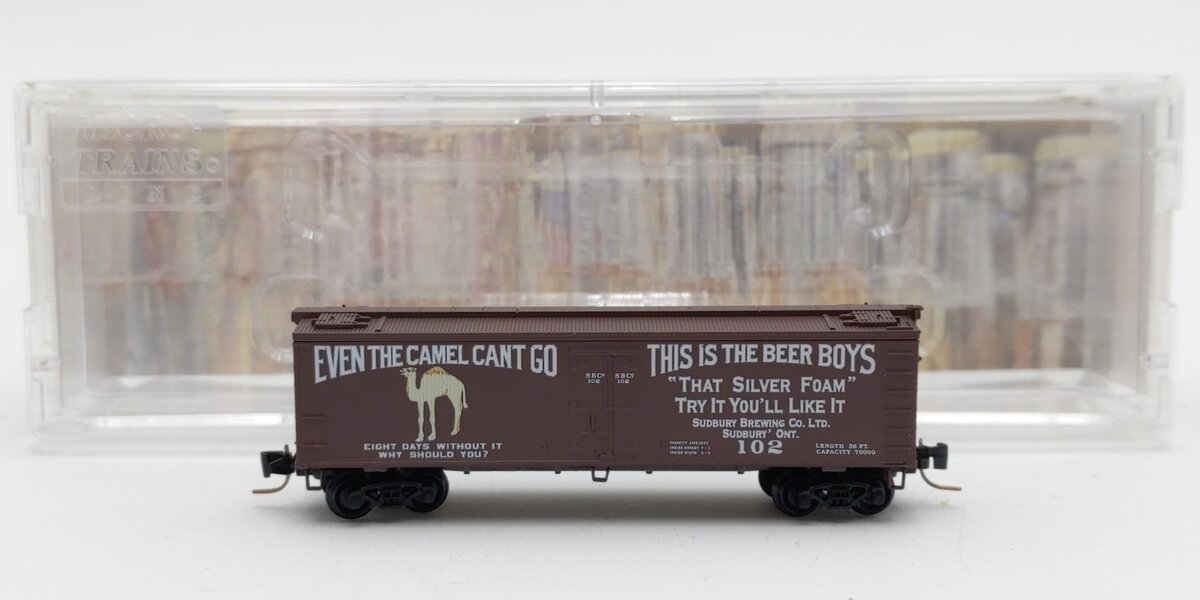 Micro-Trains 51800260 Z Sudbury Brewing Company 36' Wood Reefer #102