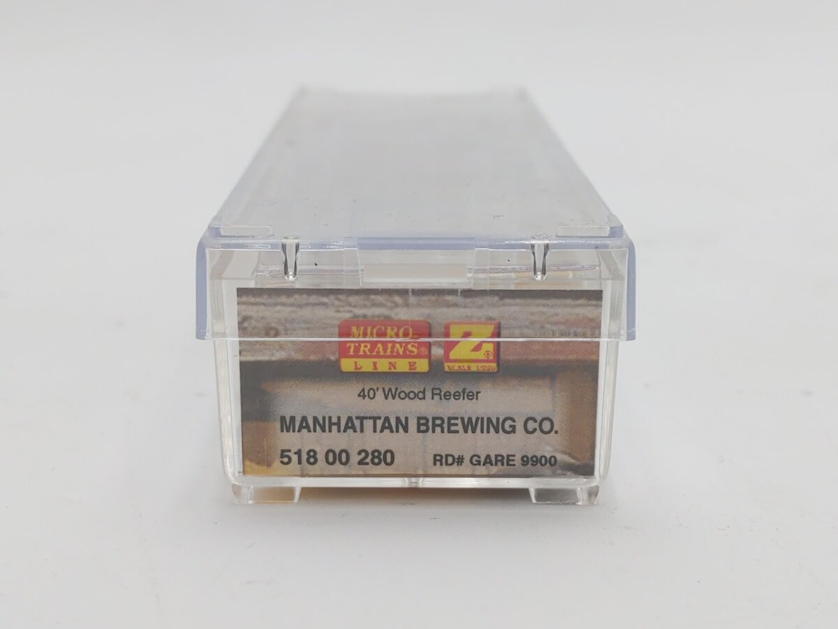 Micro-Trains 51800280 Z Manhattan Brewing Co. 40' Wood Reefer #9900