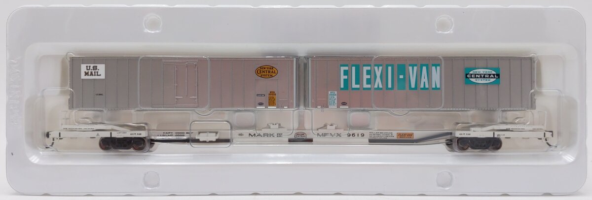 Walthers 932-41063 MDT Mark IV Flexi-Van Flatcar w/Two Trailers #9619 LN/Box
