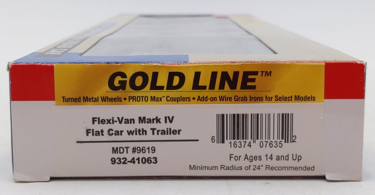 Walthers 932-41063 MDT Mark IV Flexi-Van Flatcar w/Two Trailers #9619 LN/Box
