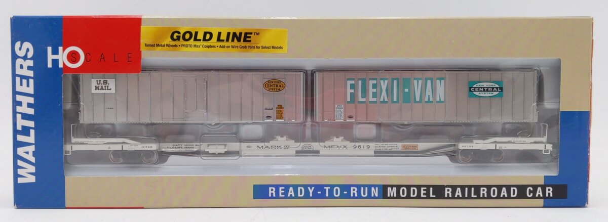 Walthers 932-41063 MDT Mark IV Flexi-Van Flatcar w/Two Trailers #9619 LN/Box