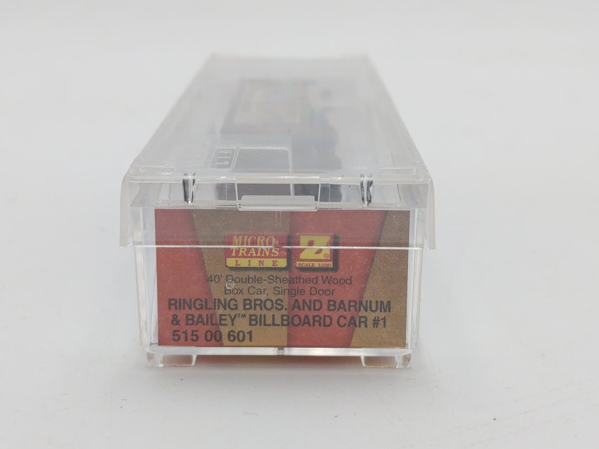 Micro-Trains 51500601 Z Scale Ringling Bros. 40' Double Sheathed Wood Box Car #1