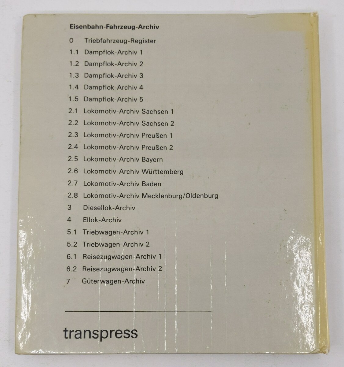 Reisezugwagen-Archiv 2 Hardcover Book By Wolfgang Theurich