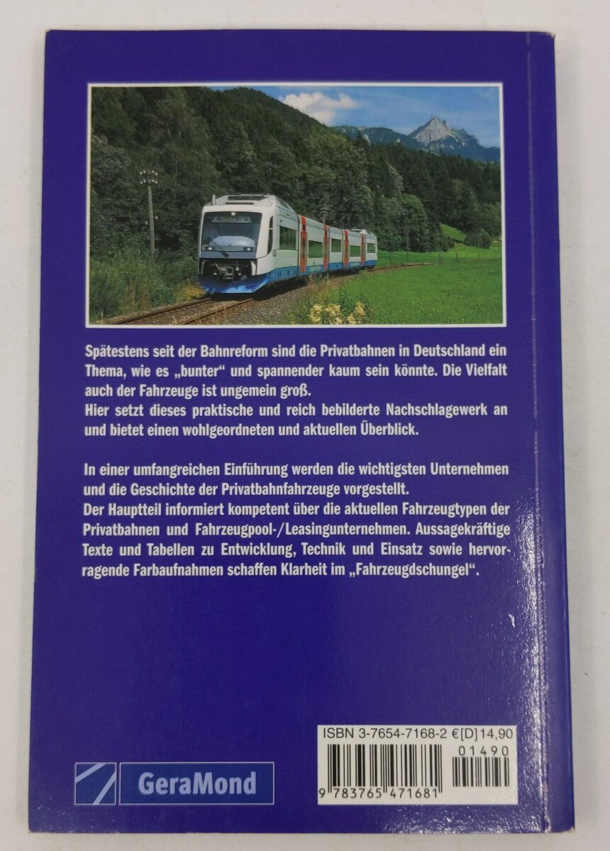 Privatbahnfahrzeuge Paperback Book By Karl-Arne Richter EX