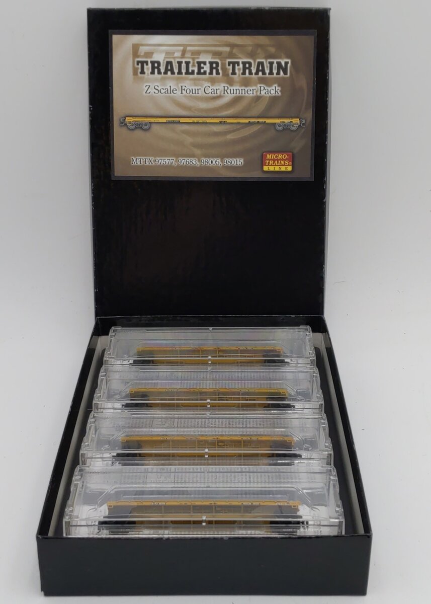Micro-Trains 99400002 Z Trailer Train Co 60' Flat Car Runner Pack (Set of 4)