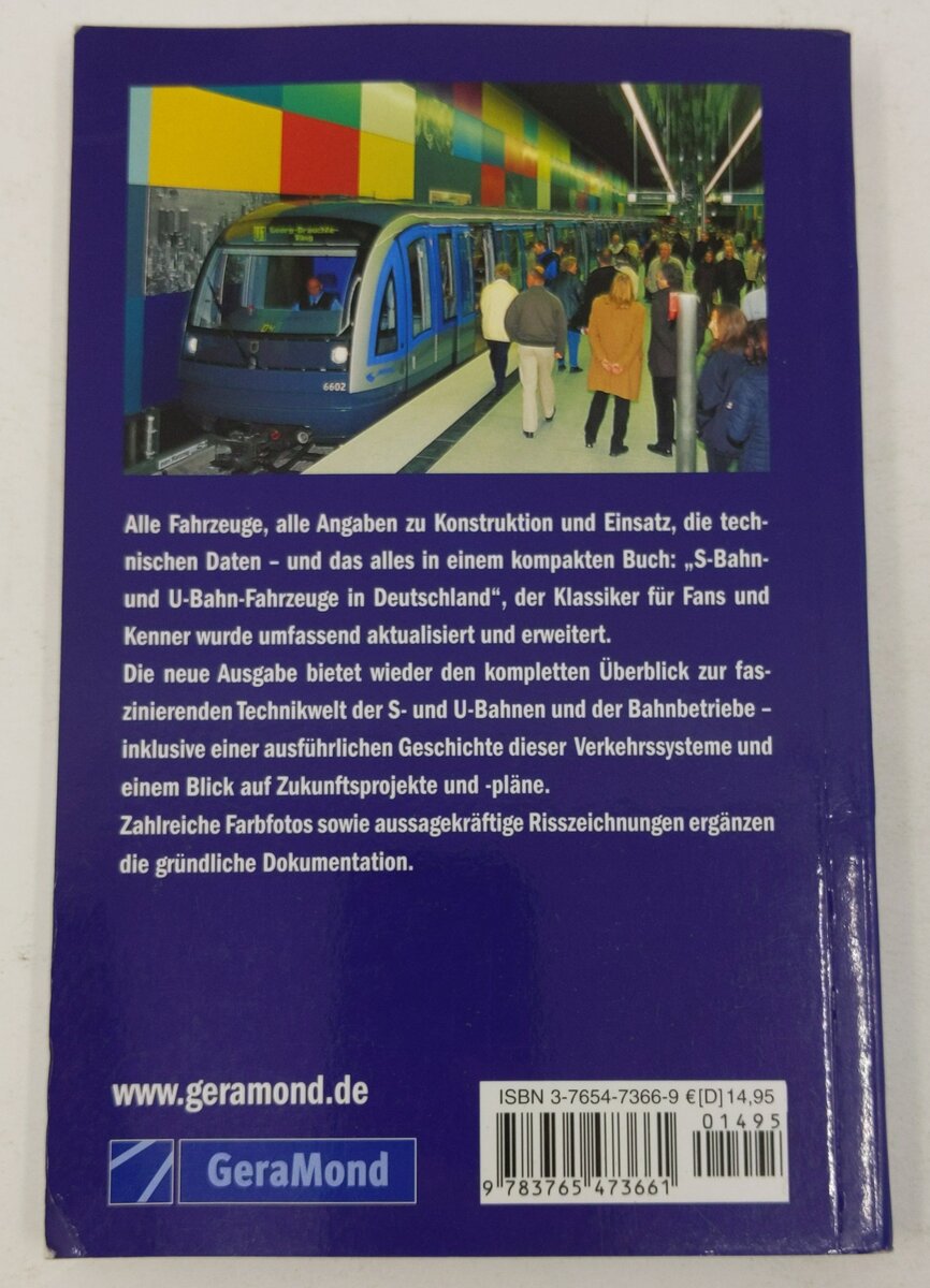 S-Bahn und U-Bahn-Fahrzeuge in Deutschland Paperback Book By Martin Pabst EX