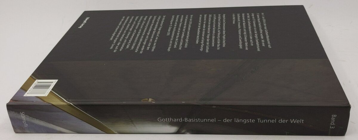Bahn frei durch den Gotthard-Basistunnel Hardcover Book By stämpfli verlag LN