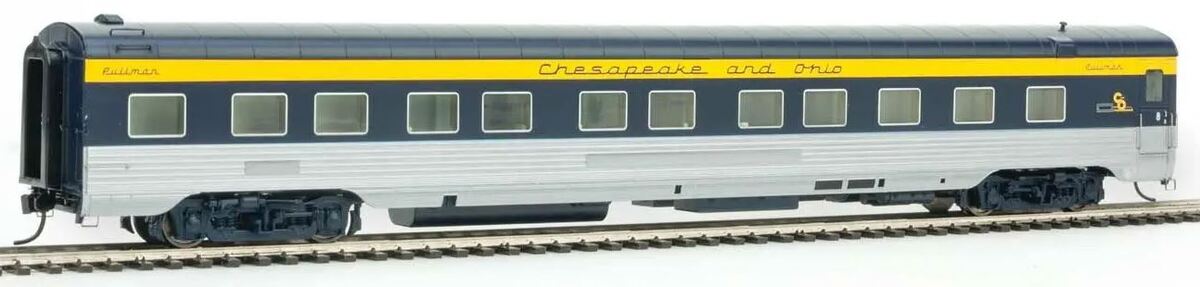 Walthers 920-9504 HO Chesapeake & Ohio 85' PS 10-6 Sleeper Plan 4167