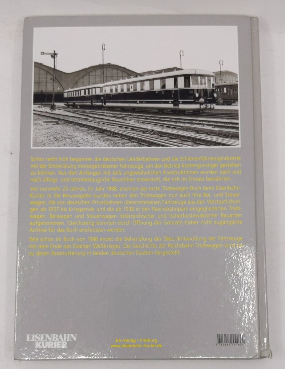 Triebwagen der Deutschen Reichsbahn Hardcover Book By Heinz Kurz VG