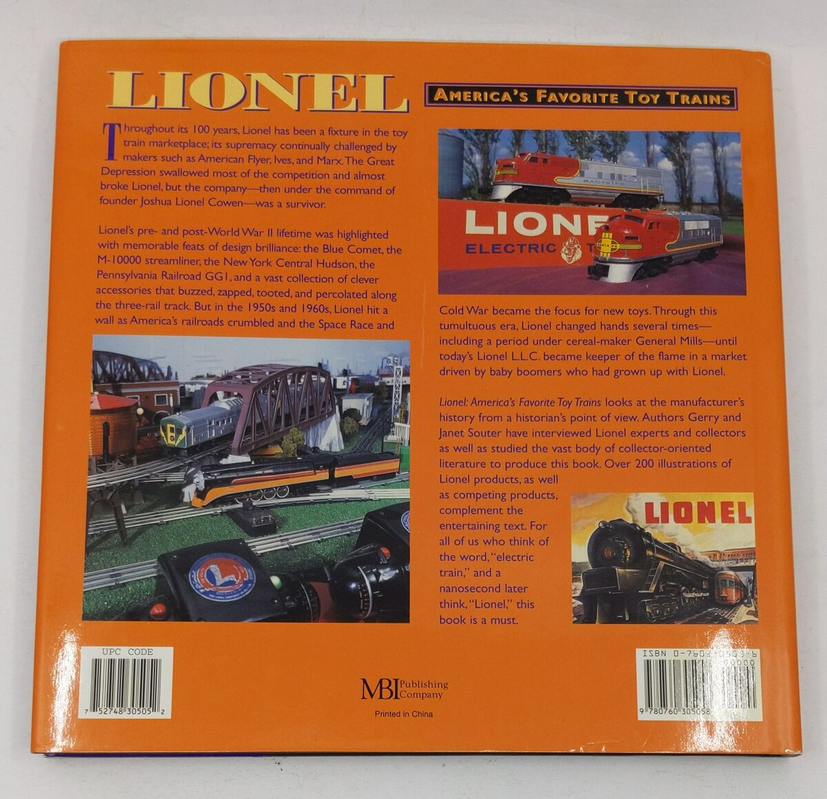 Lionel: America's Favorite Toy Trains Hardcover Book Janet Souter, Gerry Souter EX
