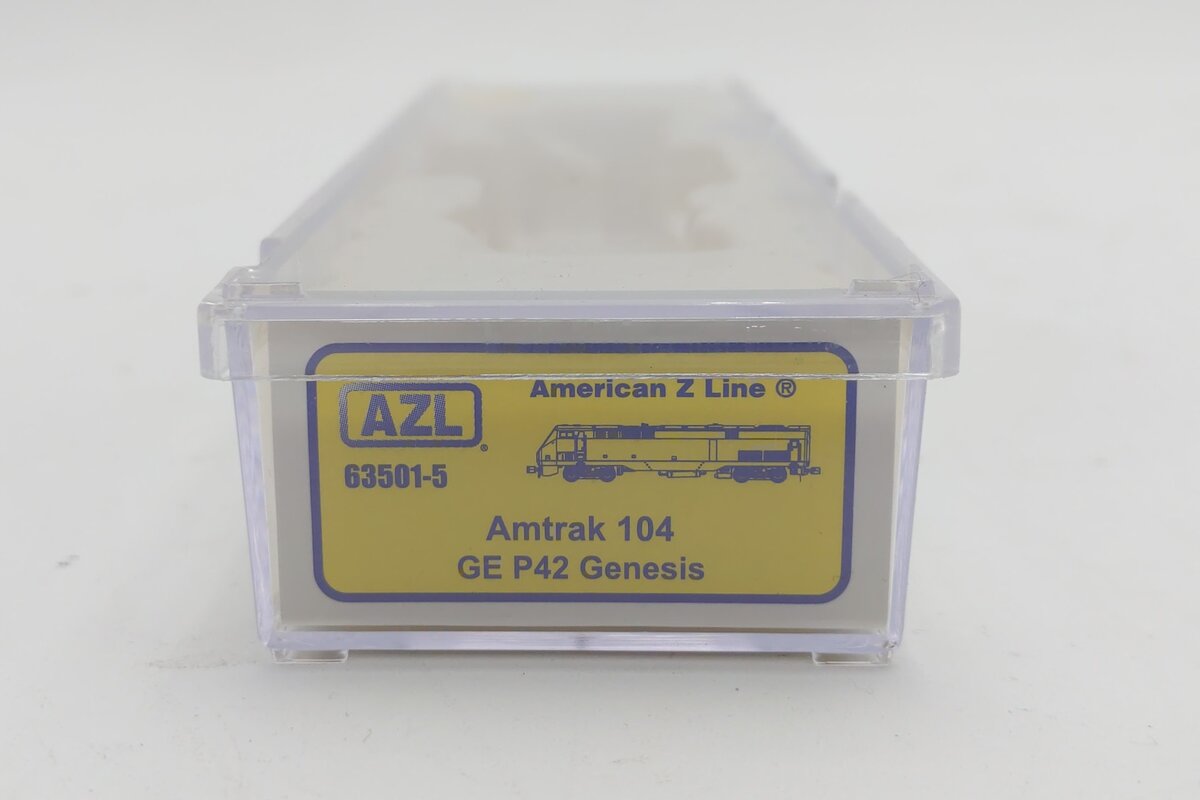 American Z-Line 63501-5 Z Scale Amtrak GE P42 Genesis Diesel Locomotive #104 LN/Box