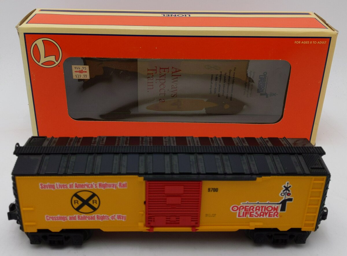 Lionel 6-26201 O Gauge Operation Lifesaver Boxcar #9700 LN/Box