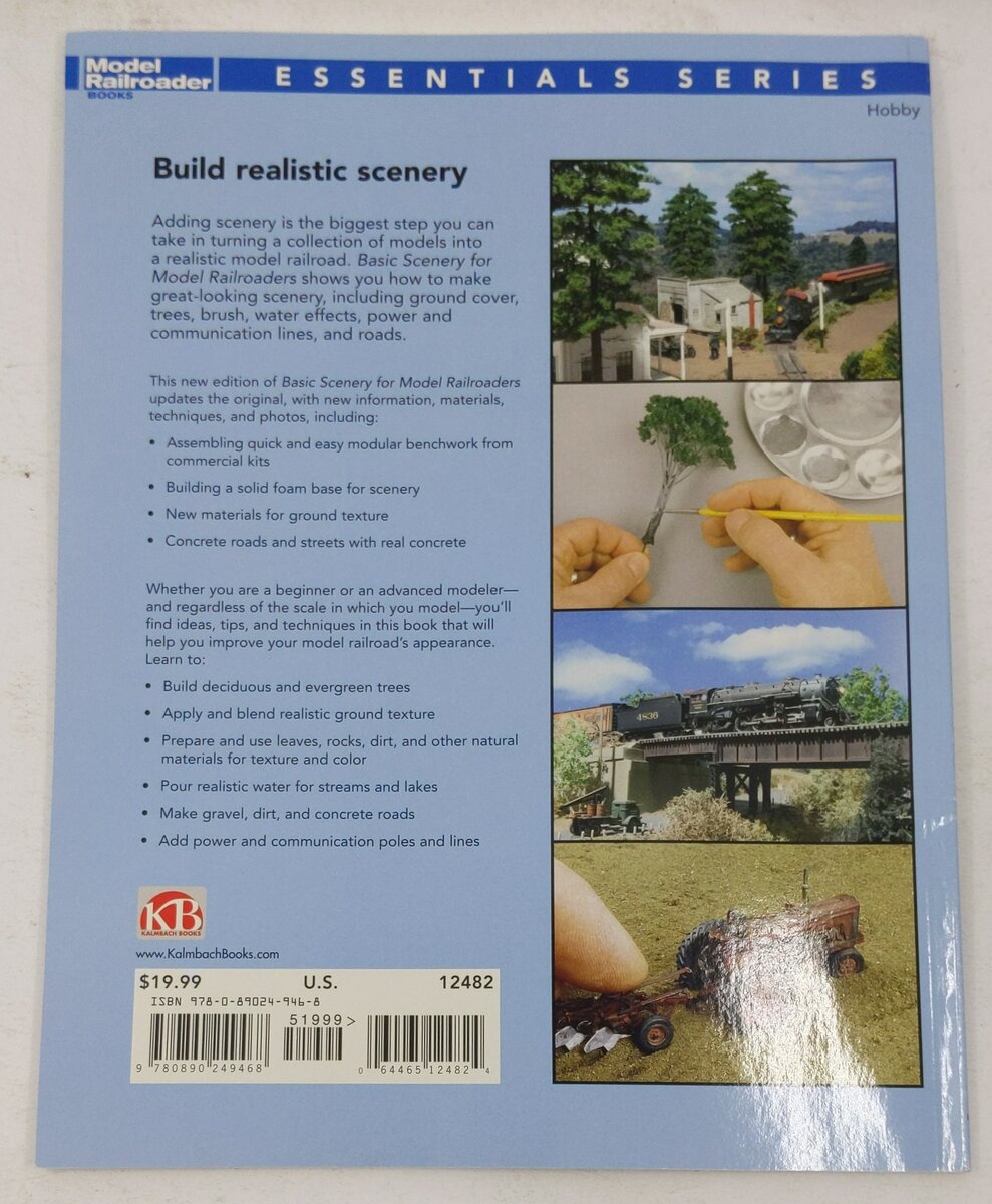Basic Scenery for Model Railroaders Paperback Book By Lou Sassi EX