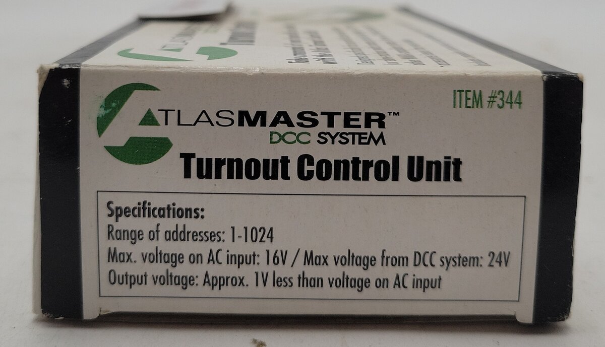 Atlas 344 AtlasMaster DCC Turnout Control Unit