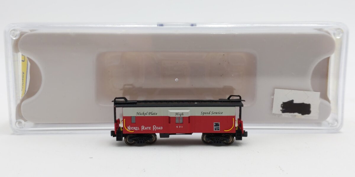 American Z-Line 92012-01 Z Scale Nickle Plate Road Bay Window Caboose #431 EX/Box