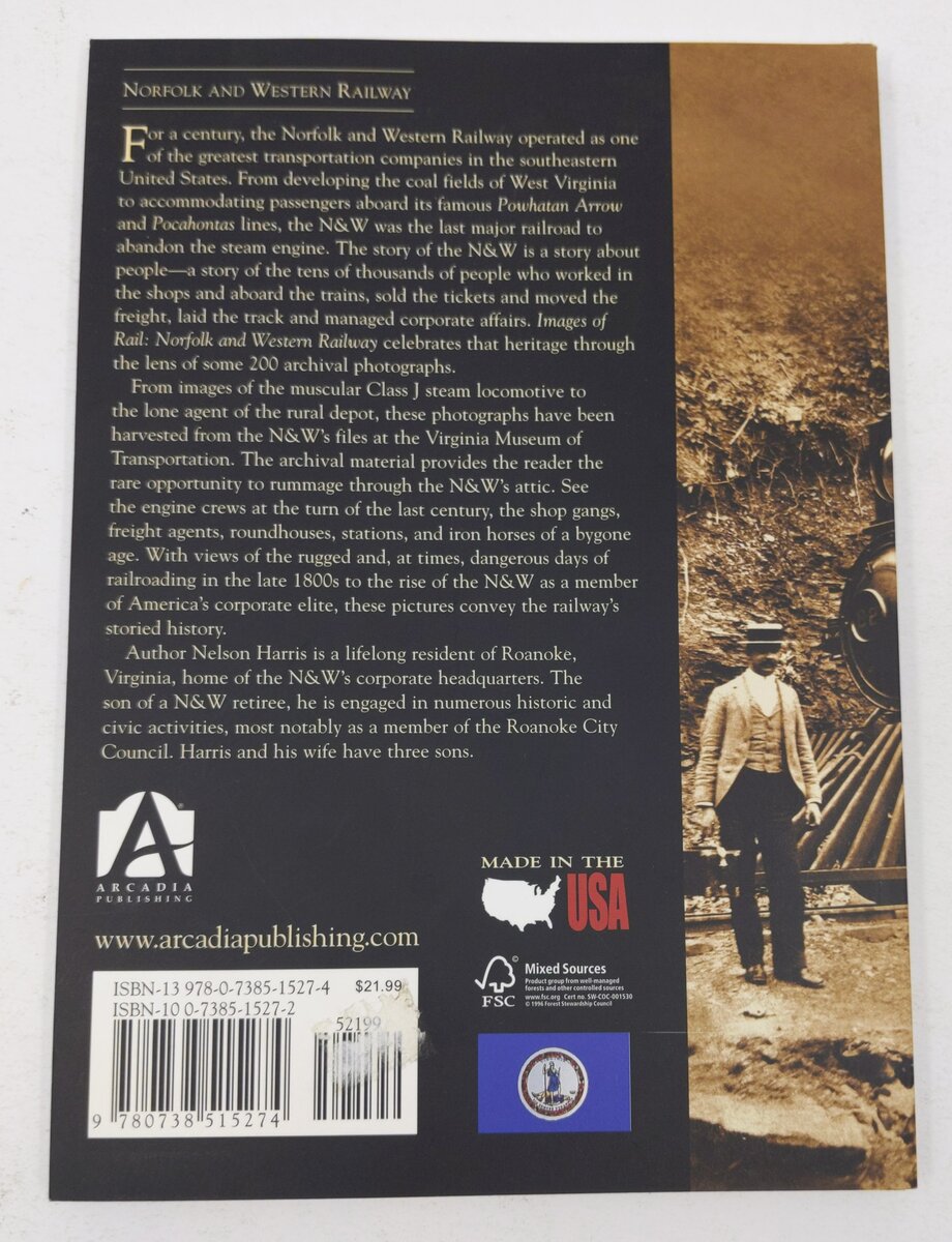 Norfolk and Western Railway Paperback Book By Nelson Harris EX