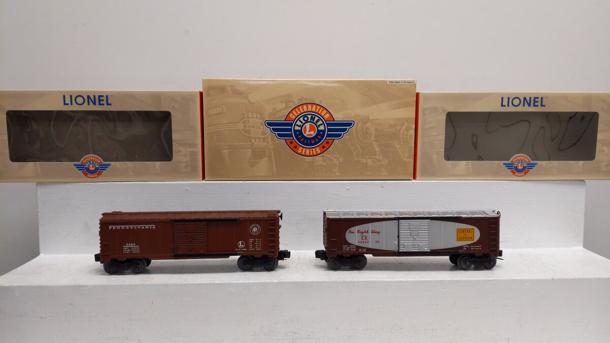 Lionel 6-27776 O Gauge Central of Georgia & Pennsylvania Railroad 6464 Boxcars