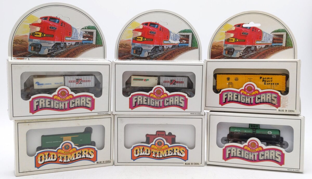 Bachmann N Scale Assorted Freight Cars [10] EX/Box
