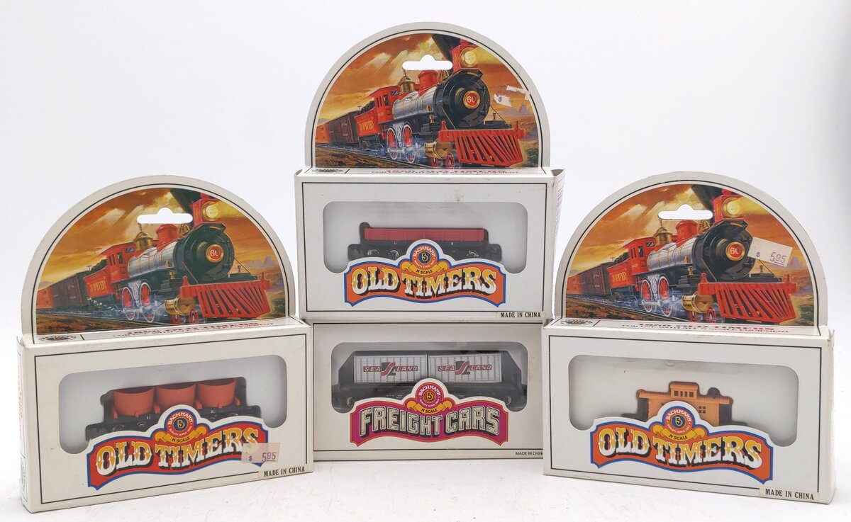 Bachmann N Scale Assorted Freight Cars [10] EX/Box