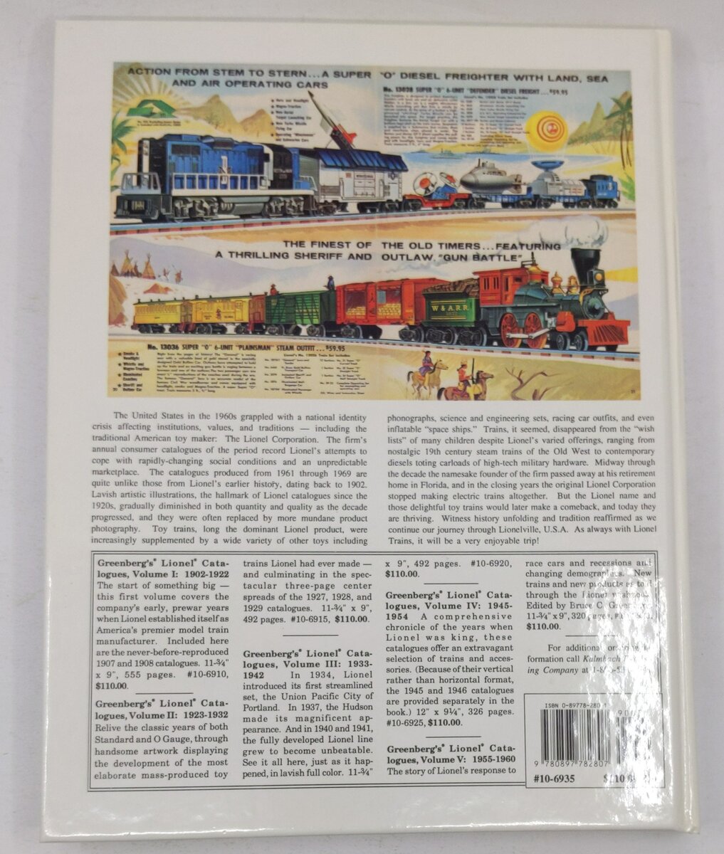 Greenberg's Lionel Catalogues, Vol. 6 Hardcover Book By Bruce C. Greenberg EX
