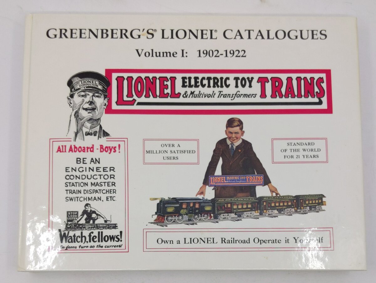 Greenberg's Lionel Catalogue Book 1902-1922 Hardcover Book By Bruce C. Greenberg EX
