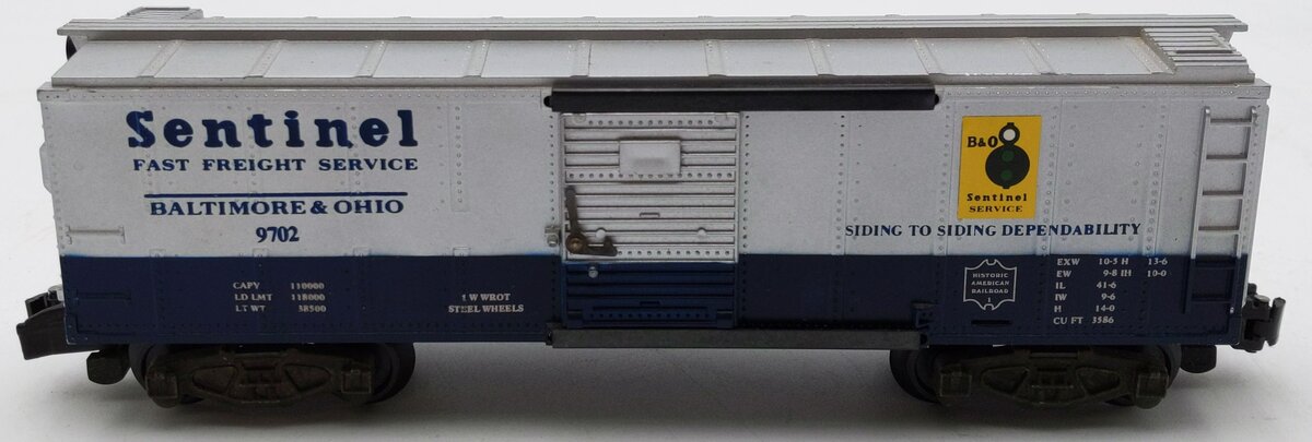 American Flyer 4-9702 S Gauge Baltimore & Ohio Sentinel Boxcar #9702