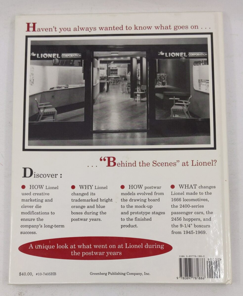 Greenberg's Guide to Lionel Trains 1945-69 Hardcover Book By Bruce C. Greenberg EX