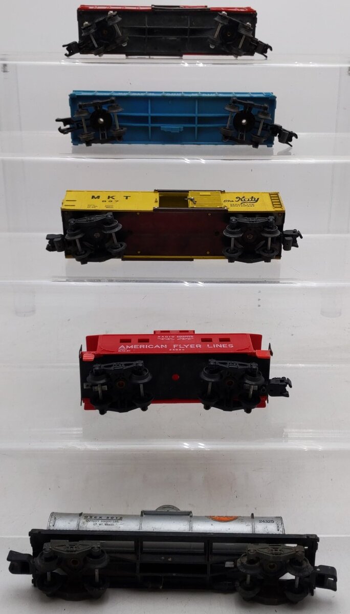 American Flyer S Gauge Vintage Freight Cars #633/#937/#24124/#24325/#24636 [5] VG