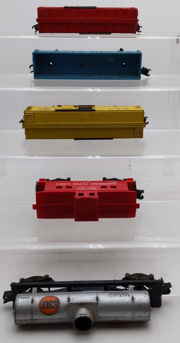American Flyer S Gauge Vintage Freight Cars #633/#937/#24124/#24325/#24636 [5] VG