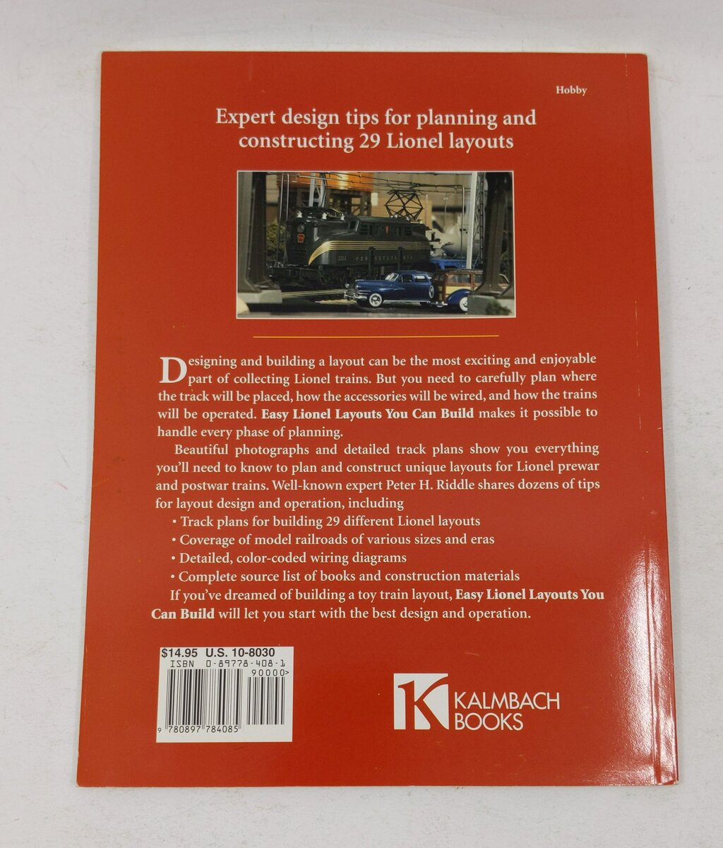 Easy Lionel Layouts You Can Build Paperback Book By Peter H. Riddle VG