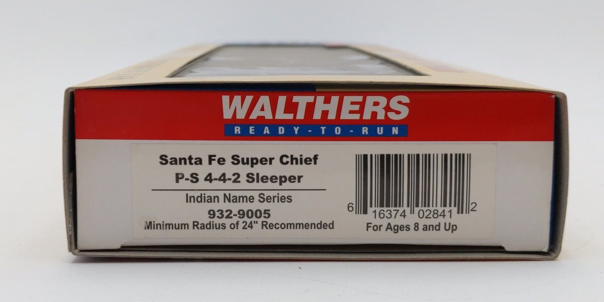 Walthers 932-9005 HO Santa Fe Super Chief P-S 4-4-2 Sleeper LN/Box