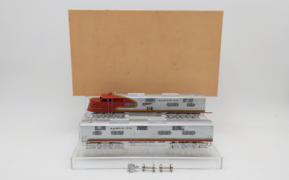 Hallmark Models HO Scale BRASS EMD E 3/6 Diesel Locomotive Set- Painted VG/Box