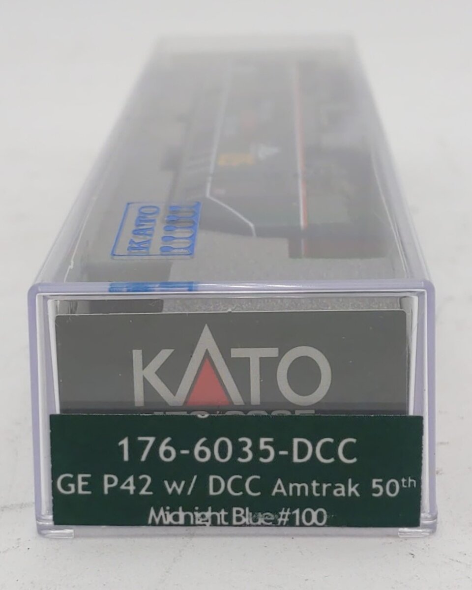 Kato 176-6035 N Amtrak 50th Anniversary Midnight Blue P42 Diesel Locomotive #100