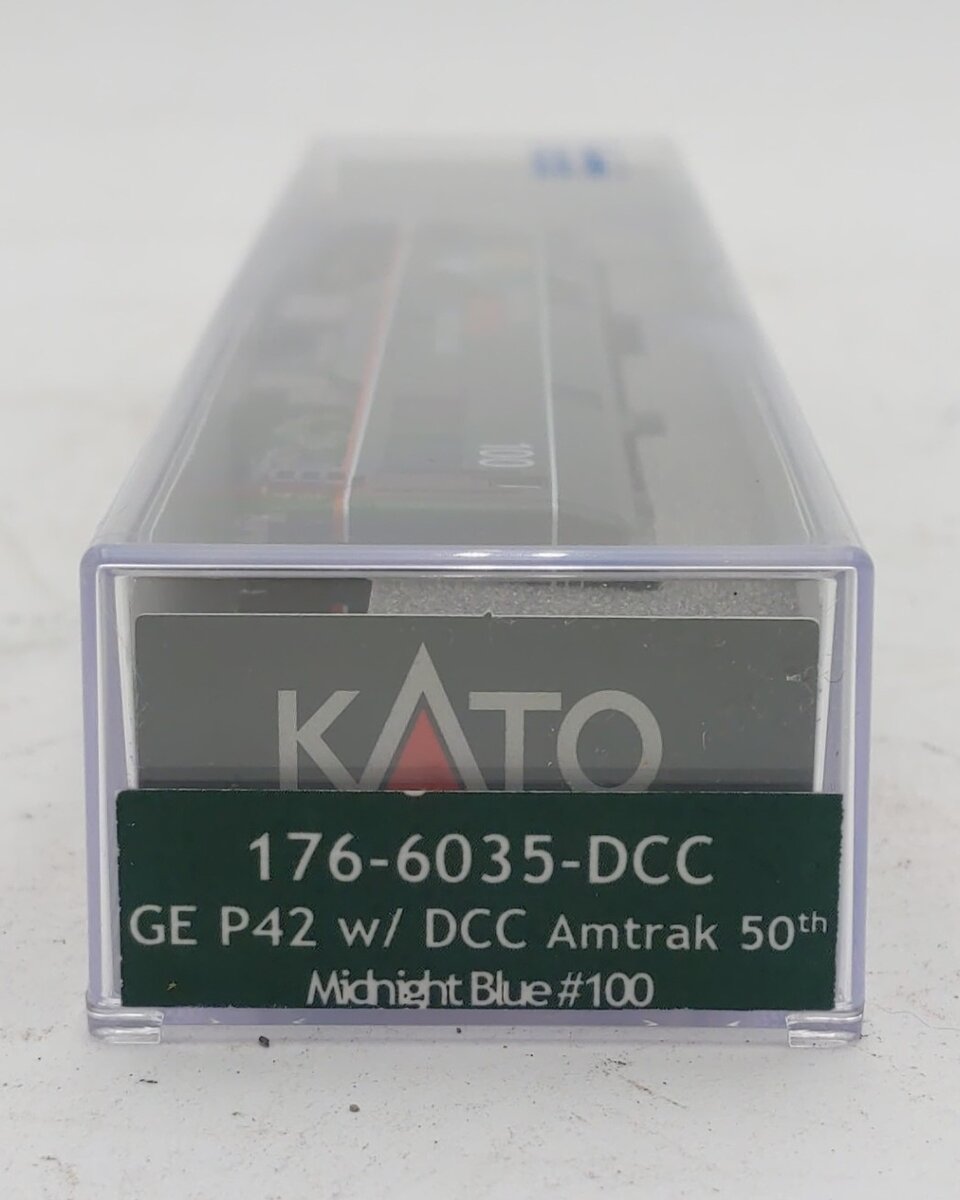 Kato 176-6035 N Amtrak 50th Anniversary Midnight Blue P42 Diesel Locomotive #100