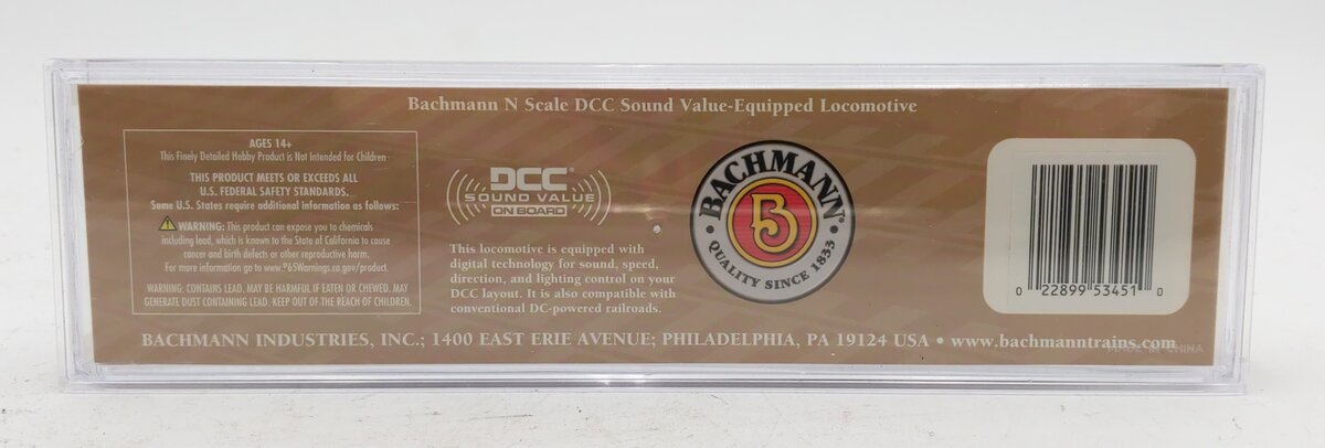 Bachmann 53451 N Southern 4-8-2 Light Mountain Steam Locomotive DCC/Sound #1489