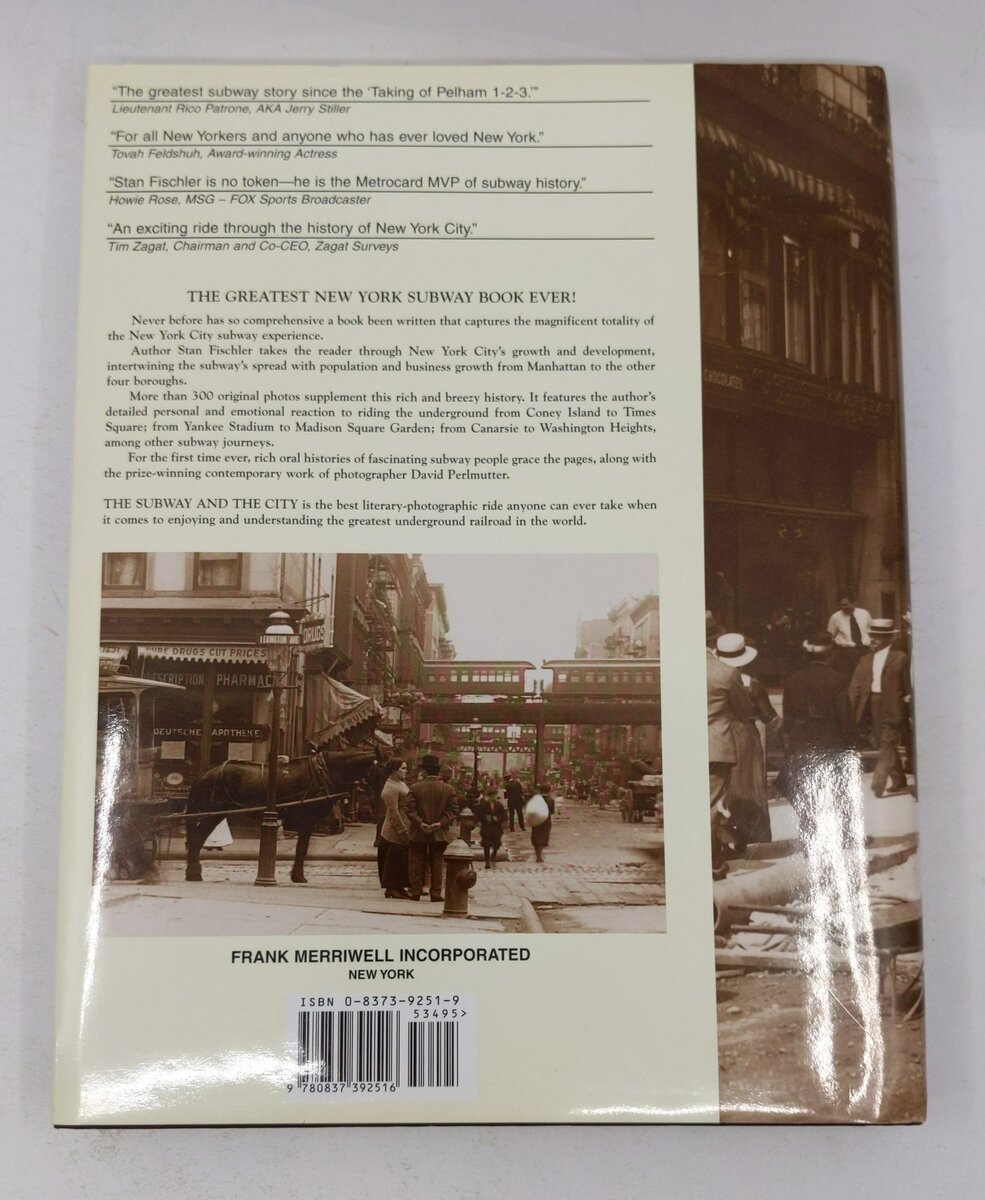 The Subway and the City Hardcover Book By Stan Fischler, John Henderson LN