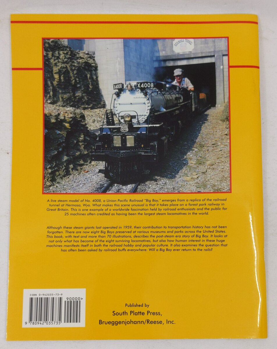 The Big Legacy of the Union Pacific Big Boy Paperback Book By James J. Reisdorff LN