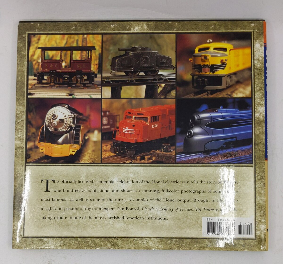 Lionel - A Century Of Timeless Toy Trains Hardcover Book By Dan Ponzol EX