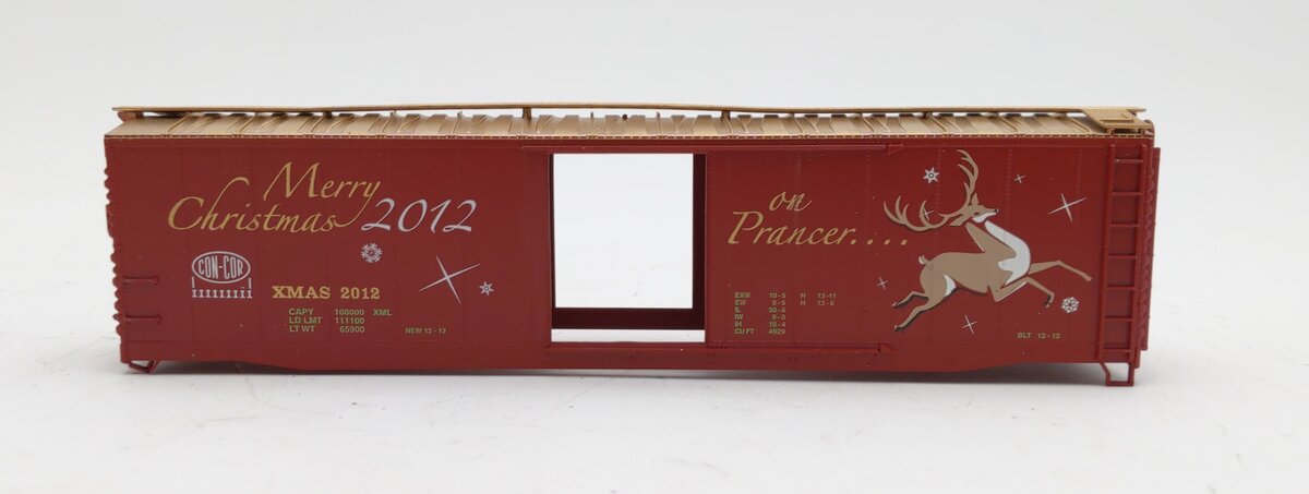 Con-Cor 0001-02012H HO 2012 Christmas Box Car 