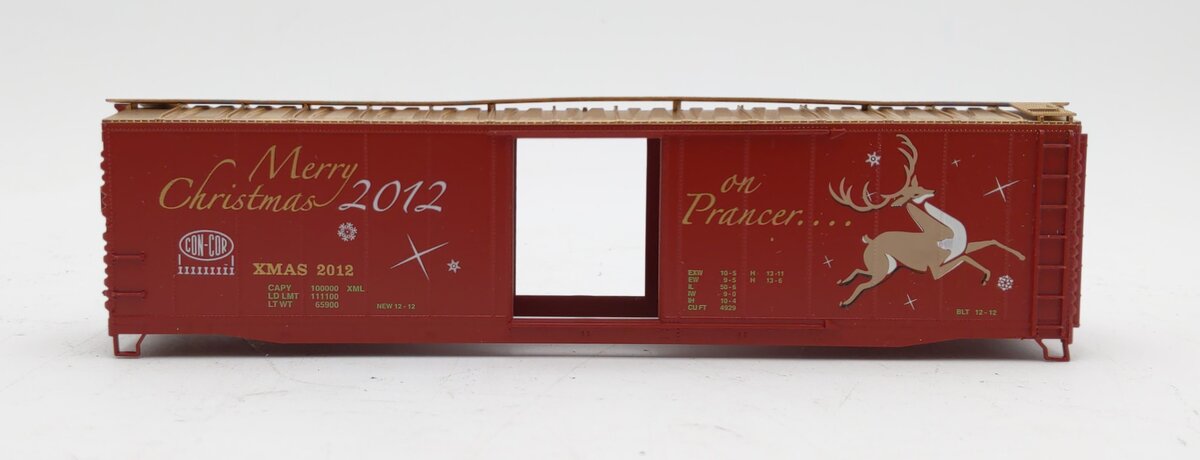 Con-Cor 0001-02012H HO 2012 Christmas Box Car 