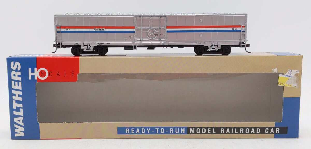 Walthers 932-6021 HO Scale Amtrak Phase III 60' Material Handling Car #1563 LN/Box