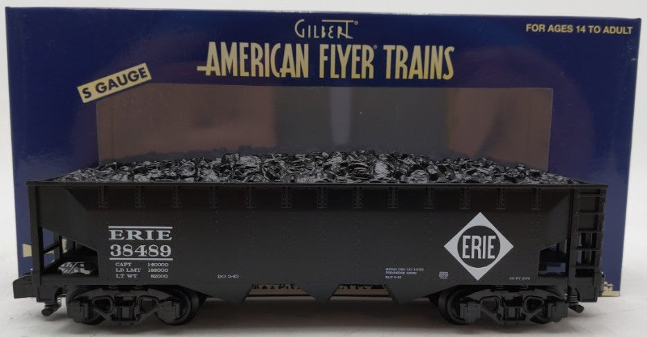 American Flyer 6-44069 S Gauge Erie American Flyer 3-Bay Hopper #38489