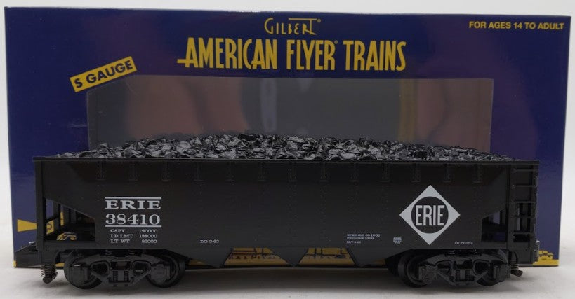 American Flyer 6-44068 S Gauge Erie American Flyer 3-Bay Hopper #38410