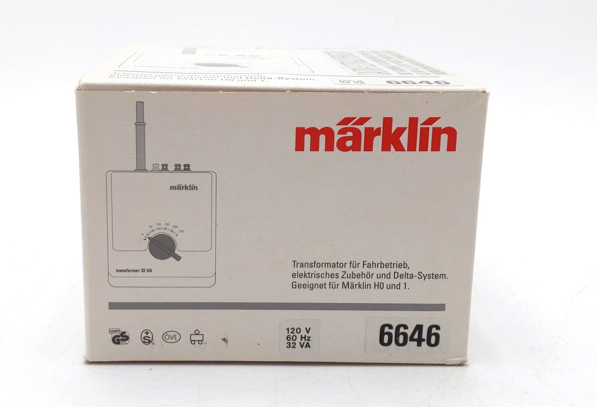 Marklin 6646 HO 110V 32VA AC Powerpack / Transformer