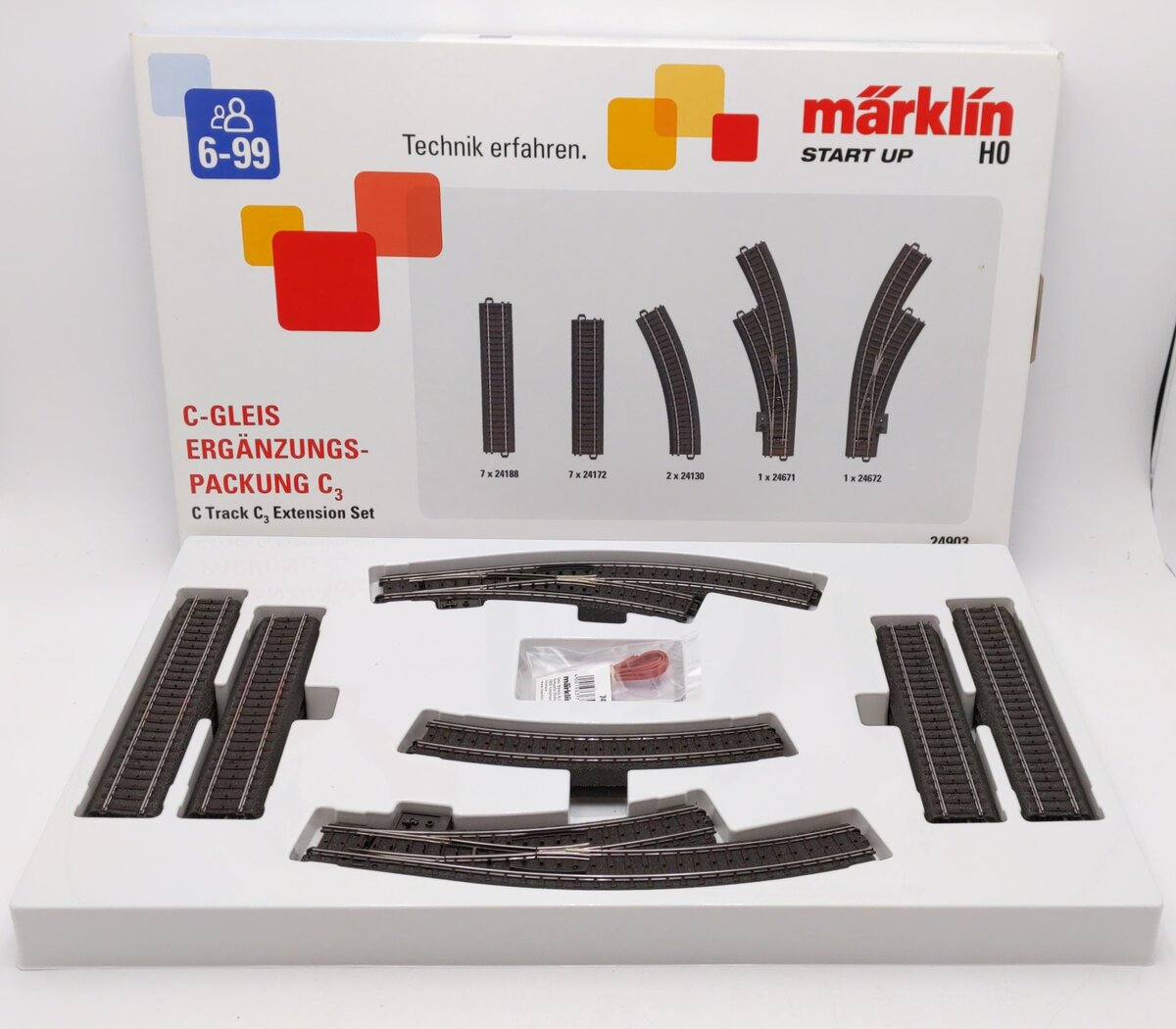 Marklin 24903 HO C3 C Track Extension Set