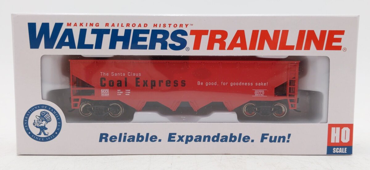 Walthers 931-1439 HO Santa Claus Coal Express Offset Hopper LN/Box