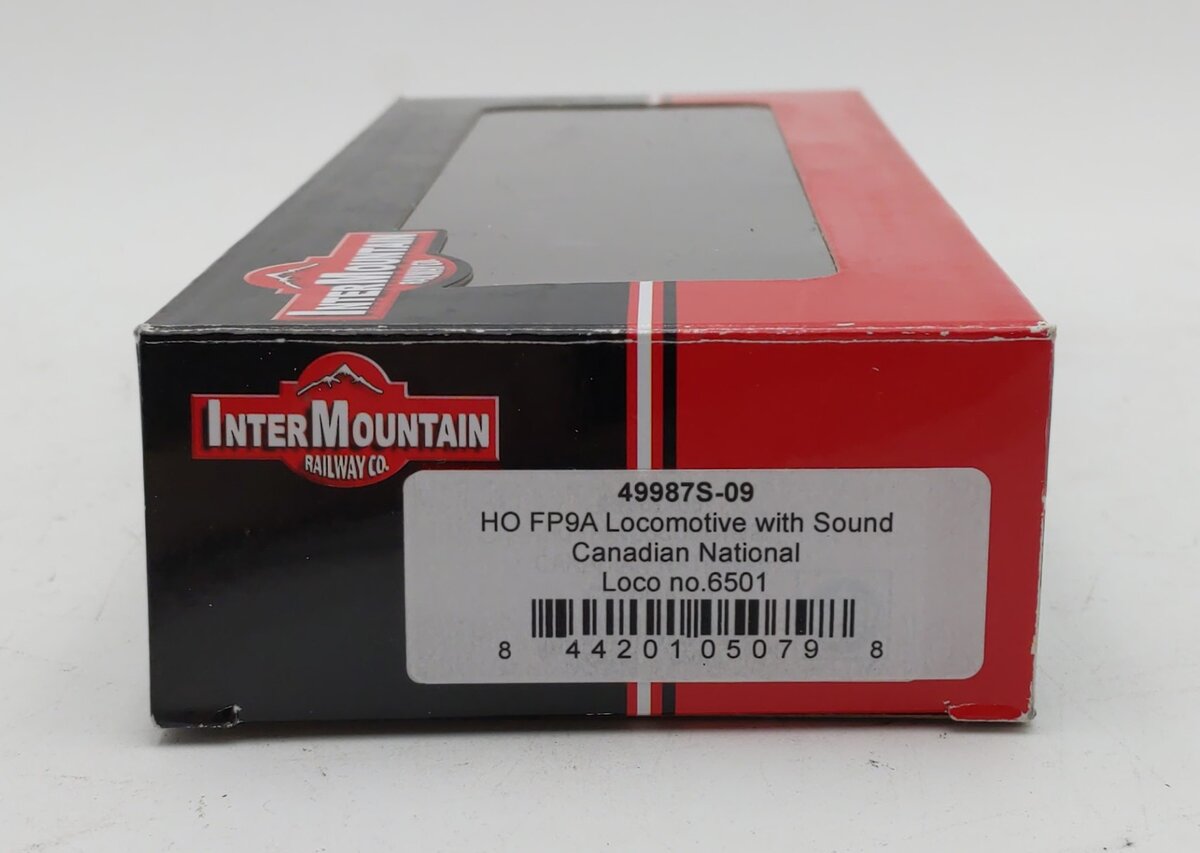 InterMountain 49987s-09 HO Canadian National FP9A Locomotive W/Sound #6501 EX/Box