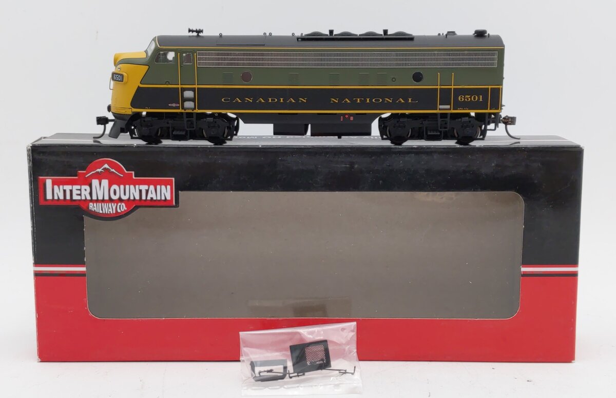 InterMountain 49987s-09 HO Canadian National FP9A Locomotive W/Sound #6501 EX/Box